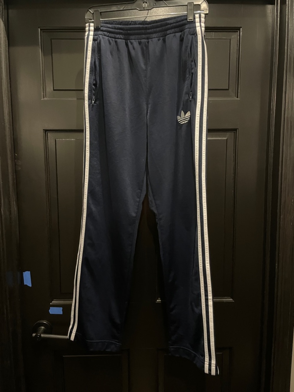 Adidas Track Pants with White Stripes